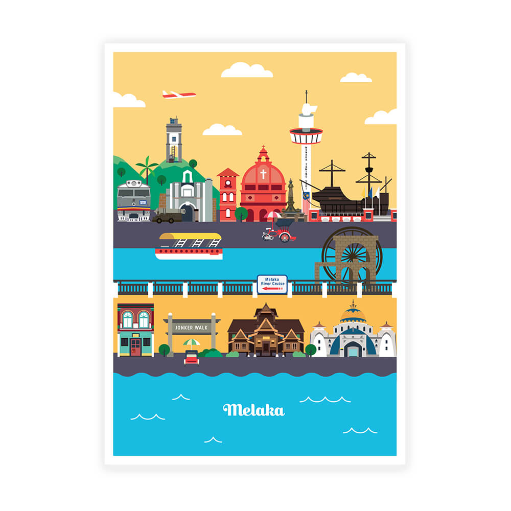 Malaysia Series Postcard: Malacca’s Landscape (MSP24)