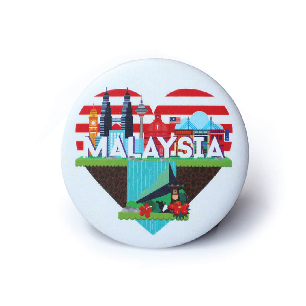 FM24 Magnet Badge: I Love Malaysia