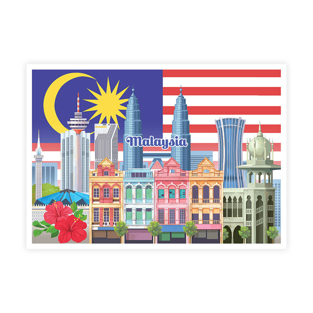 Malaysia Series Postcard: Jalur Gemilang (MSP04)