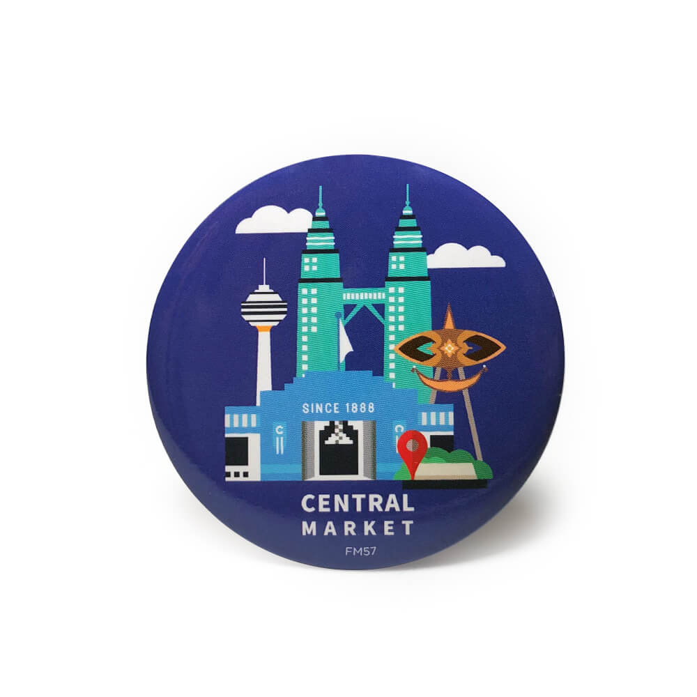FM57 Magnet Badge: Buzzing Central Market