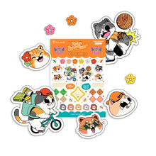 Load image into Gallery viewer, Rakan Bersameow (Orange) Sticker Sheet
