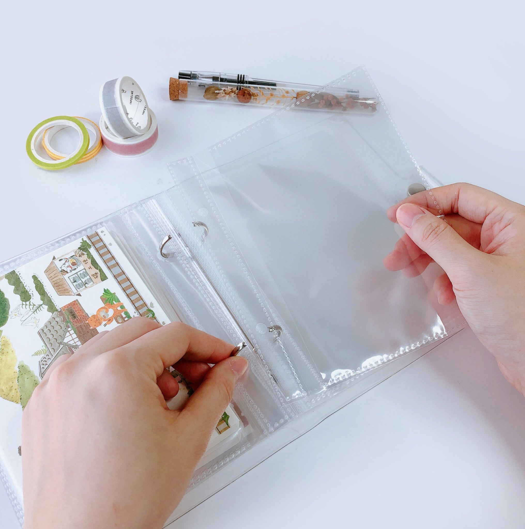 post card binder A6 Size Ring Binder Postcard Album (refillable) – Loka Made