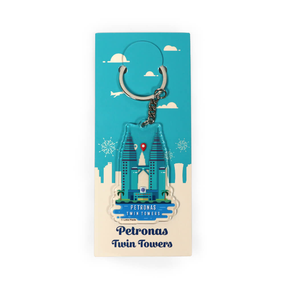 Keychain Petronas Twin Towers Checked In (KC22)