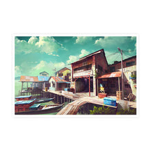 Load image into Gallery viewer, PCL07 The Beauty of Fishing Village Postcard
