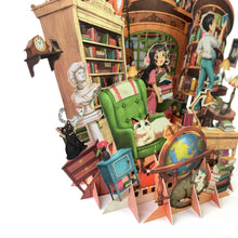 Load image into Gallery viewer, 360° 3D Greetings Card: Peaceful Hours in the Study TP07
