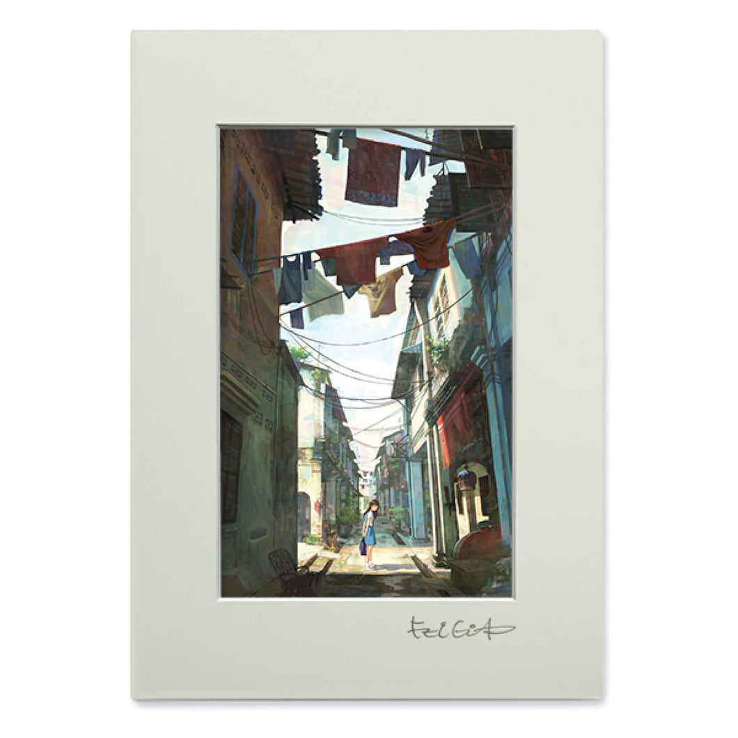 Art Frame: The girl at the back alley