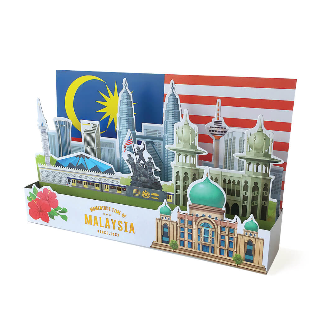 3D Greeting Card: Momentous Time of Malaysia GC04